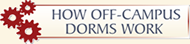 How off-campus dorms work